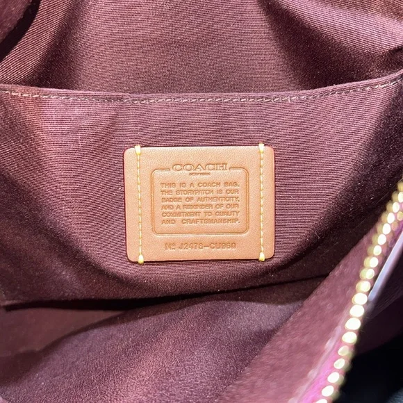 🔥🔥🔥Coach Ellie File Leather Crossbody Bag